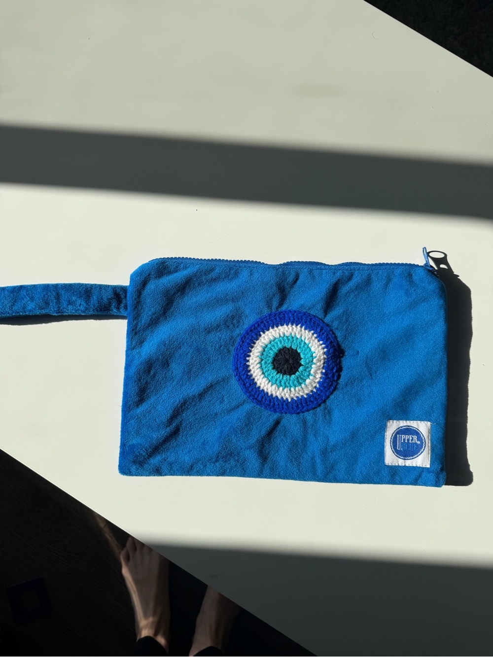 Blue Evil Eye Cosmetic Bag Pouch